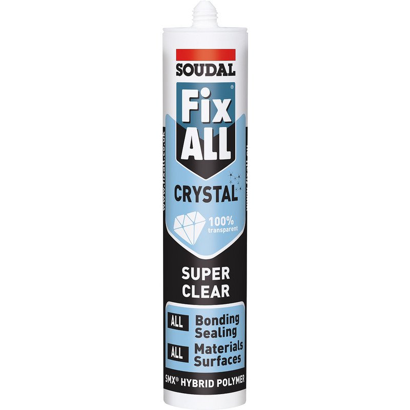 Soudal Fix All Crystal Adhesive & Sealant 290ml – Clear
