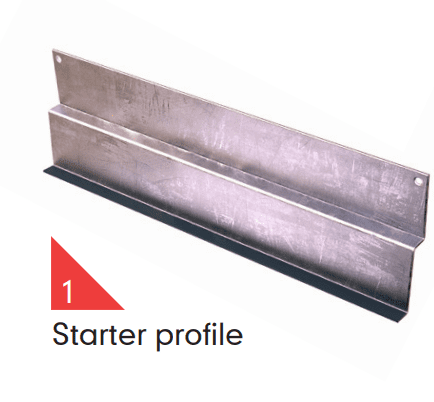 Marley Weatherboard Starter Profile 3m